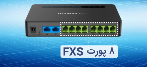 <p>اصلیترین کاربرد یک گیتوی، اتصال دستگاههای آنالوگ به مرکز تلفن تحت شبکه است. این کار به وسیله پورتهای FXS انجام میشود. روی هر پورت، یک دستگاه (میتواند تلفن آنالوگ، دستگاه پوز یا دستگاه فکس باشد) به سیستم وصل میشود. گیت وی HT818 روی بدنه خود دارای 8 پورت FXS است؛ بنابراین برای مجموعههای کوچک و متوسط کاری، یک انتخاب عالی و ایده آل محسوب میشود. البته گیتویهای حرفهای گرنداستریم گاها تا 32 پورت FXS هم دارند؛ با اینحال، طبیعی است که قیمت بالاتری دارند و برای شرکتهای کوچک، مناسب به نظر نمیرسند.</p>