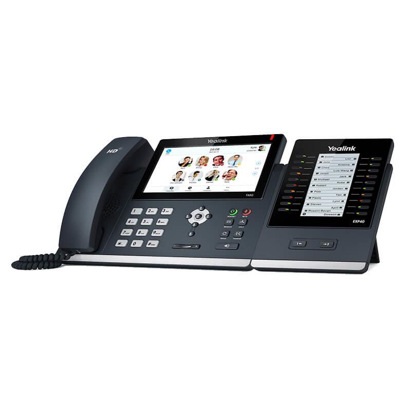 گوشی تلفن تحت شبکه یالینک SIP-T48G به همراه دستگاه EXP40