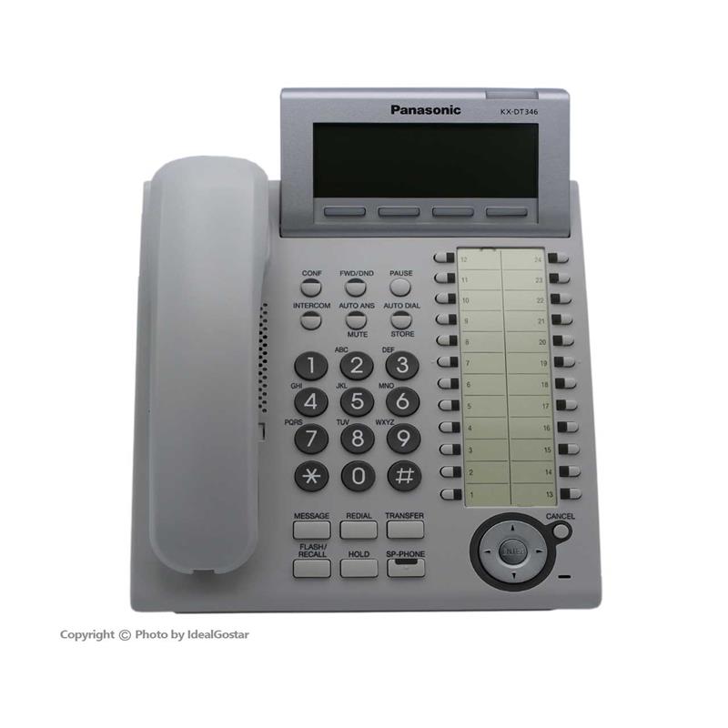 گوشی تلفن سانترال پاناسونیک KX-DT346 در رنگ سفید