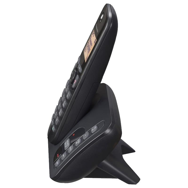 تلفن بی سیم پاناسونیک KX-TGC220 مشکی رنگ از کنار